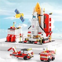 Bộ đồ chơi lắp ráp lego Tàu Vũ Trụ không gian, mô hình lắp ráp lego xếp hình phi thuyền cho bé
