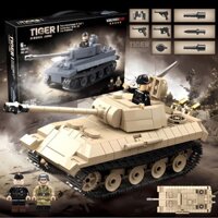 Bộ Đồ Chơi Lắp Ráp Lego Xe Tăng Đức Leopard Tank Tiger Track World War II