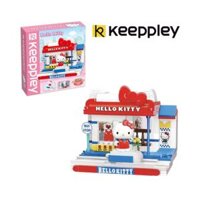 Bộ đồ chơi lắp ráp mô hình Hello Kitty cửa hàng thời trang Keeppley