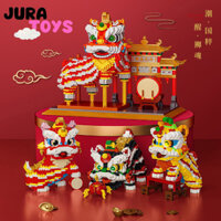 BỘ ĐỒ CHƠI LẮP RÁP MÚA LÂN SƯ TỬ CHÍNH HÃNG