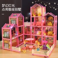 Bộ Đồ Chơi Lắp Ráp Ngôi Nhà Búp Bê Barbie 3 Tuổi