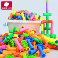 Bộ Đồ Chơi Lắp Ráp Ống 190 Chi Tiết Cho Bé