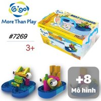 Bộ đồ chơi lắp ráp Tàu chiến hạm 10 mô hình 52 miếng ghép 7269 Gigo toys