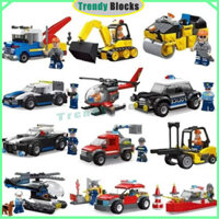 Bộ Đồ Chơi Lắp Ráp Xe Cứu Hỏa / Xe Cảnh Sát / Xe Cứu Hỏa 100 + / Cái Sáng Tạo Dành Cho Người Lớn Và Trẻ Em