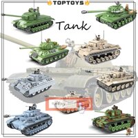 Bộ Đồ Chơi Lắp Ráp Xe Tăng tiger tank 131 (700 + / Cái) Với 3 Bức Tượng Nhỏ