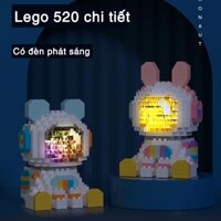 Bộ đồ chơi lego lắp ghép mô hình phi hành gia có đèn