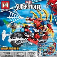 Bộ đồ chơi Lego lắp ghép xếp hình Iron Man, marvel lắp ráp 4IN1 hàng cao cấp No.2075  Super Heroes