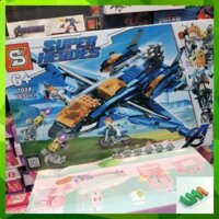Bộ đồ chơi Lego Super Heroes Phi Thuyền Xanh ảnh thật