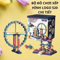 Bộ Đồ Chơi Logo Xếp Hình 520 Chi Tiết Cho Bé Thỏa Sức Sáng Tạo rèn luyện tính kiên trì – Cũi Xinh
