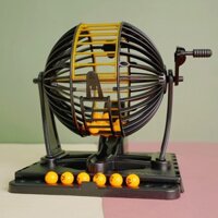 Bộ đồ chơi lồng quay lô tô Bingo Tinyzone kèm 90 số 24 phiếu, đồ chơi lô tô boardgame bingo