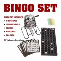 Bộ Đồ Chơi LôTô Bingo lồng SẮT 75BI TRẮNG - Atmshop
