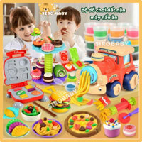 Bộ đồ chơi Máy làm mì kem đất sét tự làm dụng cụ làm từ đất sét mẫu giáo xếp hình thủ công bằng đất sét cho bé gái và tr