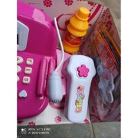 Bộ đồ chơi máy tính tiền có kèm hoa quả