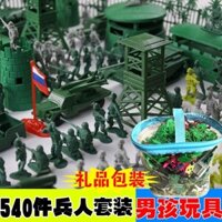 Bộ đồ chơi miniatur hóa người lính nhựa, người lính nhỏ, quà tặng giáo dục tên lửa, mô hình bàn cát an toàn