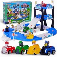 Bộ đồ chơi Mô hình Biệt đội chó cứu hộ có gara ô tô 2 tầng