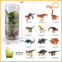 Bộ đồ chơi mô hình các con động vật, sinh vật biển, khủng long bằng nhựa cho bé MySun. - Hộp Khủng long
