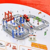Bộ đồ chơi  mô hình đường đua oto tàu lượn 88 chi tiết ( loại to )