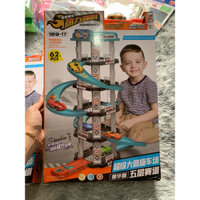 Bộ Đồ Chơi Mô Hình Gara Ô Tô,Trạm Xe Trượt Cầu Trượt Ô Tô ,Đường Đua Ô Tô 5 Tầng 64 Chi Tiết Độc Đáo Dành Cho Bé