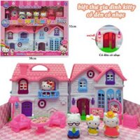 Bộ Đồ Chơi Mô Hình Ngôi Nhà Hello Kitty Cho Bé, Quà Tặng Sinh Nhật Cho Bé Gái