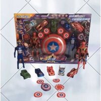 Bộ Đồ Chơi Mô Hình Siêu Nhân Captain American Và Người Nhện Spider Man