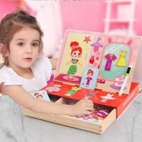 Bộ đồ chơi nam châm ghép hình thời trang, thay váy công chúa cho bé gái