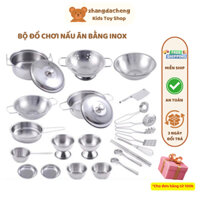 Bộ đồ chơi nấu ăn bằng inox 40 món cho bé yêu