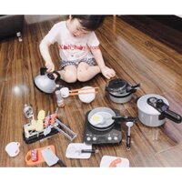Bộ đồ chơi nấu ăn cho bé 36 món, bộ đồ chơi nhà bếp cho bé, trò chơi nấu ăn, đồ chơi giải trí cho bé nhiều mẫu