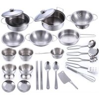 Bộ đồ chơi nấu ăn inox 40 món cho bé