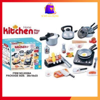 Bộ đồ chơi nấu ăn KITCHEN nhà bếp 36 món loại to cho bé gái hộp đồ chơi trẻ em