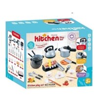 Bộ đồ chơi nấu ăn KITCHEN nhà bếp 36 món loại to cho bé gái hộp đồ chơi trẻ em