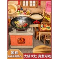 Bộ đồ chơi nấu ăn mini nhà bếp thực tế, bộ đồ chơi nấu ăn đầy đủ, phiên bản thật của người nổi tiếng trên internet, đồ chơi giả vờ cho bé trai và bé gái, dụng cụ nhà bếp BBQ
