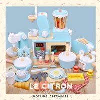 Bộ đồ chơi nấu ăn nhà bếp bằng gỗ cho bé