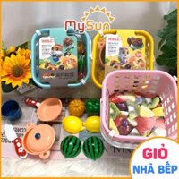 Bộ đồ chơi nấu ăn nhà bếp mini bằng nhựa giá rẻ cho bé gái chơi đồ hàng MySun