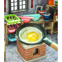 Bộ đồ chơi nấu ăn thật bếp gạch set A dễ thương ( hàng có sẵn )
