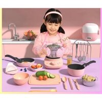 Bộ đồ chơi nấu ăn thật , đồ chơi nhà bếp mini cho bé (3 tuổi trở lên)