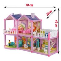 Bộ Đồ Chơi Ngôi Nhà Lợn Ngôi Nhà Heo PEPPA Nhà Búp Bê Cỡ Lớn Mô Hình Nhà Lợn Barbie Cho Bé Có Tặng Kèm 4 Con Người