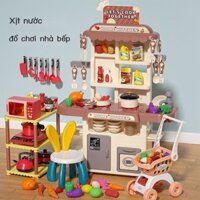 Bộ đồ chơi nhà bếp lớn cho trẻ em, rau củ thực tế, nấu ăn cho bé trai và bé gái3Đến6Quà Tặng Năm