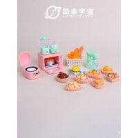 Bộ đồ chơi nhà bếp mô phỏng thu nhỏ, nồi cơm điện, lò nướng, mô hình cảnh nhà búp bê, đồ trang trí, đồ chơi giả vờ cho trẻ em