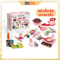 Bộ Đồ Chơi Nhà Bếp Nấu Ăn Play House Mini Kittchen Set 36 Chi Tiết Cho Bé