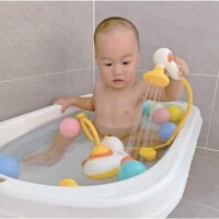 BỘ ĐỒ CHƠI NHÀ TẮM TÀU CON VỊT KÈM VÒI SEN PHUN NƯỚC BẢN NÂNG CẤP