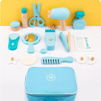 Bộ đồ chơi nhập vai cắt tóc bằng gỗ cao cấp Đồ chơi mô phỏng bé gái làm tóc, Đồ chơi quà tặng Baby Chill - DC157