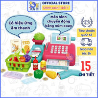 Bộ đồ chơi nhập vai thu ngân siêu thị BOWA 8352A (có âm thanh, không kèm pin) đồ chơi phát triển trí tuệ OkPlayIt