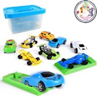 Bộ đồ chơi Oto có Thùng Đựng 11 xe