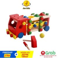 Bộ đồ chơi oto lắp ráp kèm đập bóng bằng gỗ