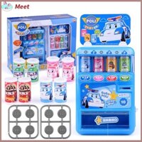 Bộ đồ chơi robot car poli biến hình/ máy bán nước tự động Poli (không dùng pin)