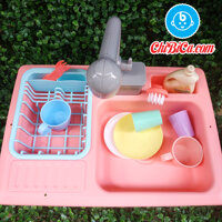 Bộ Đồ Chơi Rửa Bát Có Vòi Nước Thật