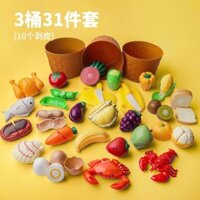 Bộ Đồ Chơi sầu riêng Cắt Hoa Quả, Đồ Chơi Trái Cây Rau Củ Nhà Bếp Cắt Rau Trẻ Em Bé Trai Bé Gái