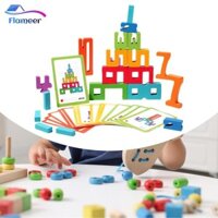 Bộ đồ chơi số bằng gỗ Bộ đồ chơi học tập sớm cho trẻ em bằng gỗ