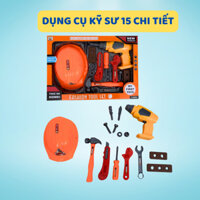 Bộ đồ chơi sửa chữa 15 chi tiết mô phỏng thật cho bé nhập vai kĩ sư vui chơi cùng bạn bè