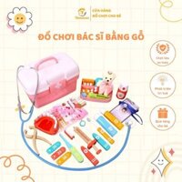 Bộ Đồ Chơi Trẻ Em, Đồ Chơi Bác Sĩ Bằng Gỗ TOMKAKIDS Phát Triển Trí Tuệ Dành Cho Bé Trai,Bé Gái|BS1